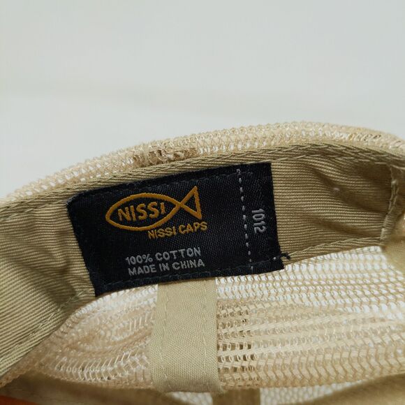 Cheeky's Junkie Women's Slideback Hat Tan Yellow Adjustable Distressed - Picture 11 of 11